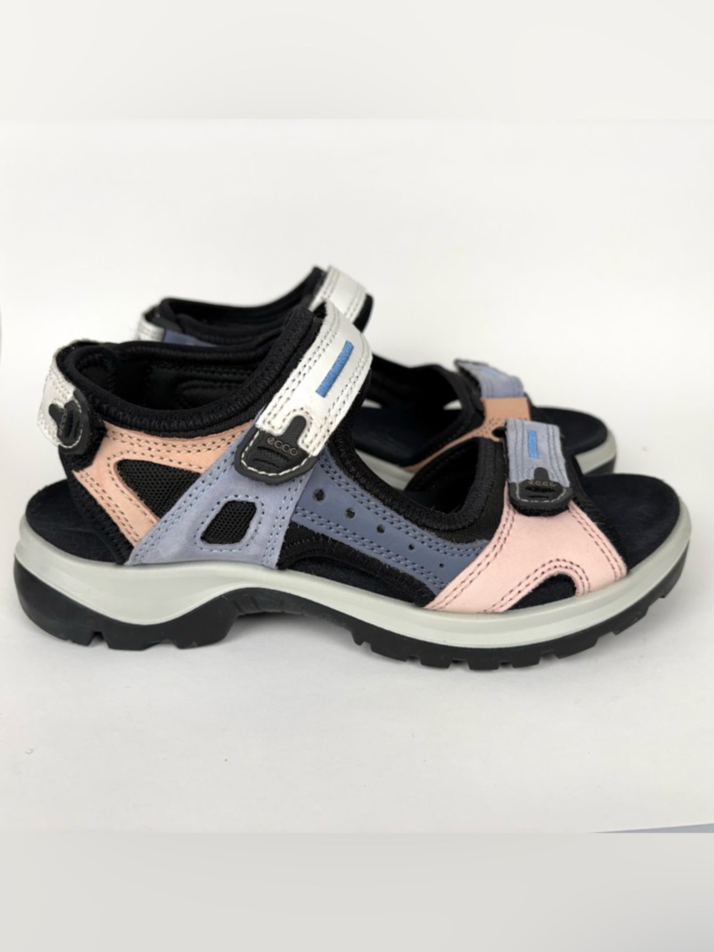 Ecco Yucatan Women's Sandals Multi Color Eventide Nubuck (Size 37/6-6.5) - Picture 2 of 8